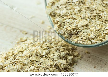 Dry Oat Flakes