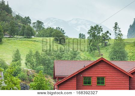 Wooden Cottage In The Valley.