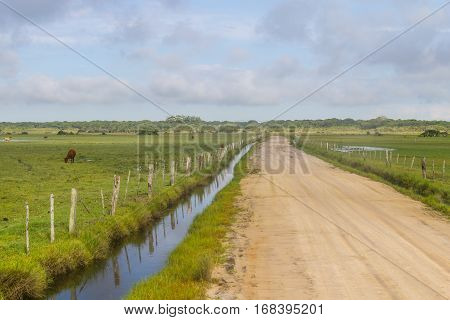Dirty Road To Lagoa Do Peixe Lake