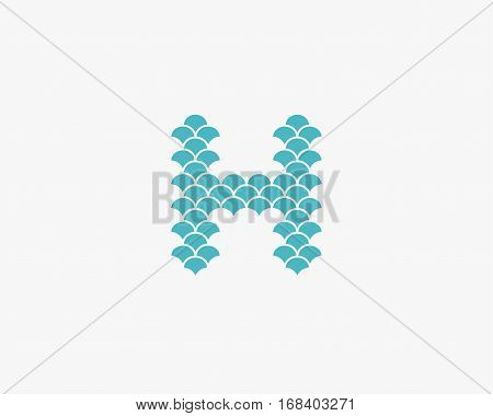 alphabet h design , logo icon design template.