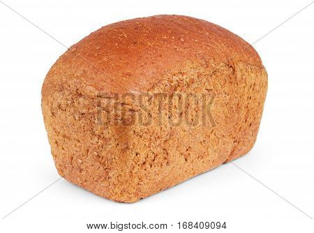 freshly baked bread isolated on white background