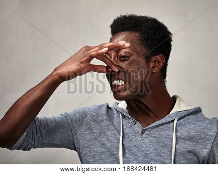 Man disgusted