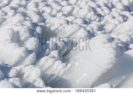 Froze The Lagoon Kalochori In Northern Greece