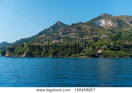 Beautiful View of the Zakynthos Island coast