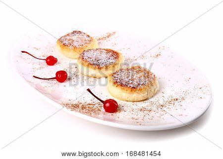 Syrniki Laying On A Plate