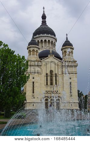 Orthodox Dormition Of The Theotokos  Cathedral. Cluj-napoca. Romania.