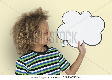 Little Caucasian Boy Smiling Chatbox