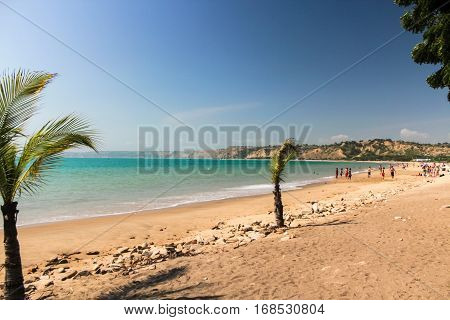 Cabo Ledo / Angola - May 2015: Beach of Cabo Ledo in Angola