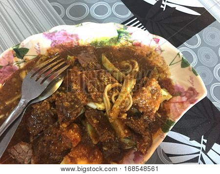 Gado-gado is one of the well-known traditional dishes from Indonesia.Gado-gado literally means 