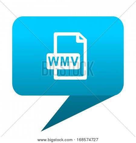 wmv file blue bubble icon 