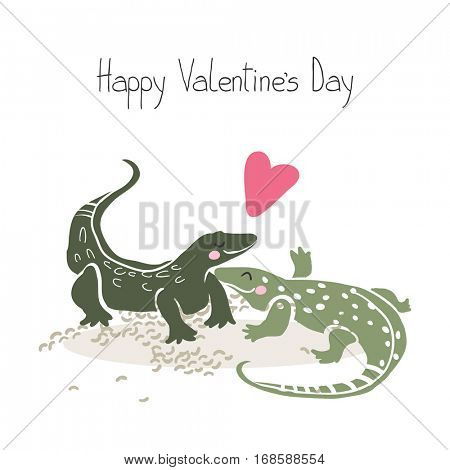 monitor lizards in love