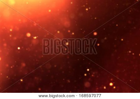 gold sparkle dust particles flowing background loop seamless ready golden light spot movement holiday cocept