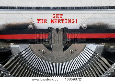 SETTLE THE CASE Typed Words On a Vintage Typewriter Conceptual