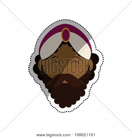 Three wise man cartoon icon vector illustration graphic design