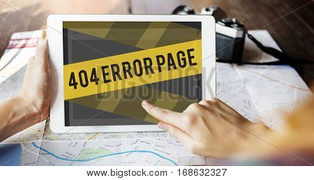 Website Under Construction Error Concept