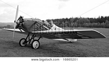 Historiske fly Avia BH 5 i lufthavnen Plasy - Tjekkiet Europa