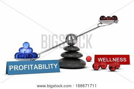 3D illustration Business or Marketing concept horizontal image