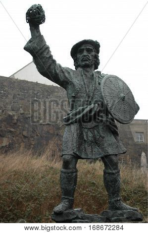 Statue of legend Rob Roy MacGregor, Stirling