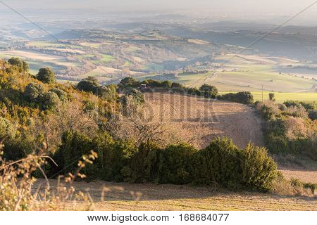 Amazing view of the country side in  Spain Lapoblacion Navara