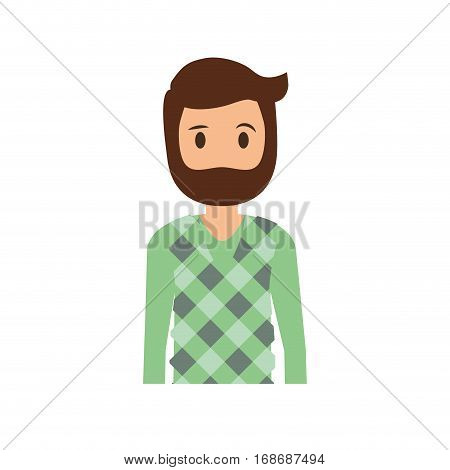 Man cartoon isolated icon vector illustration graphic design