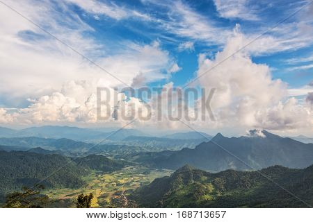 Landscape On Phu Chi Fa Forest Park