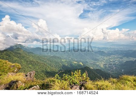 Landscape On Phu Chi Fa Forest Park