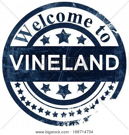vineland stamp on white background