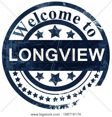 longview stamp on white background