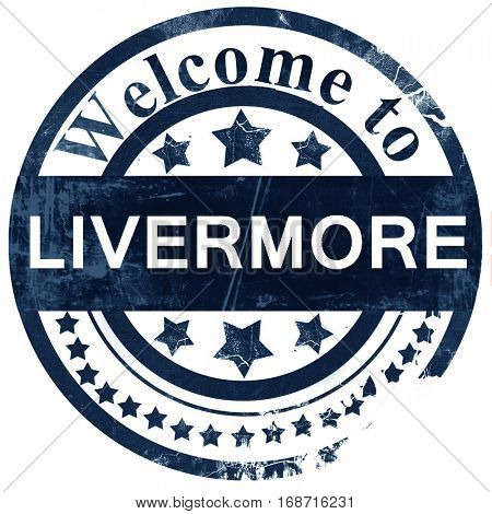 livermore stamp on white background
