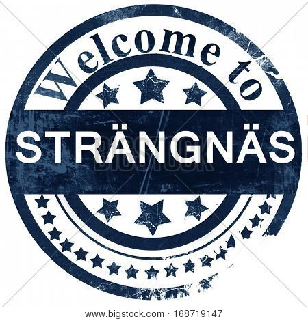 Strangnas stamp on white background