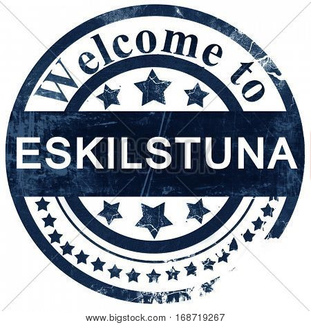 Eskilstuna stamp on white background