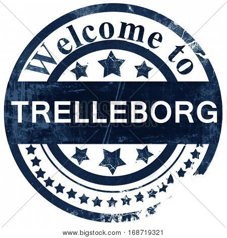 Trelleborg stamp on white background