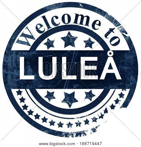 Lulea stamp on white background