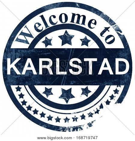 karlstad stamp on white background