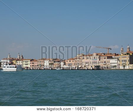Giudecca Canal In Venice