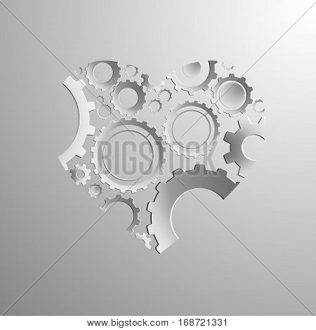 Abstract vector illustration of heart for Valentine's Day