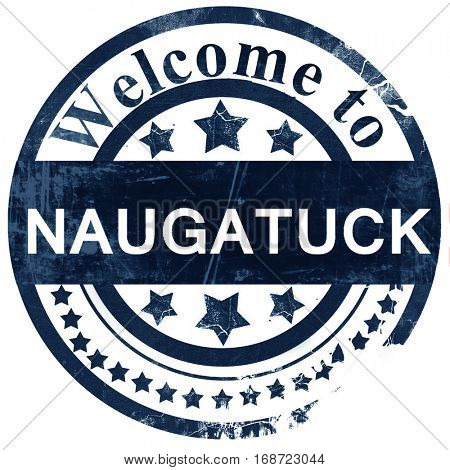naugatuck stamp on white background