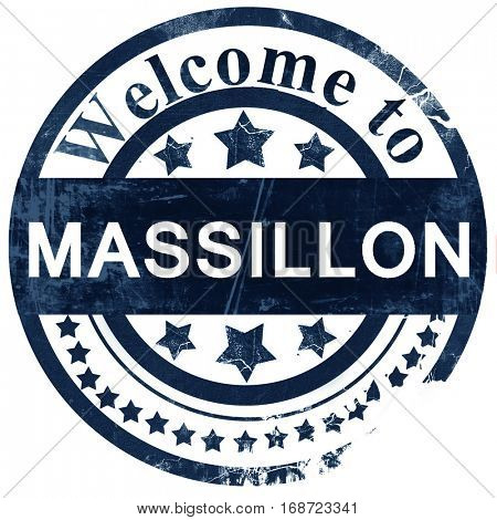 massillon stamp on white background