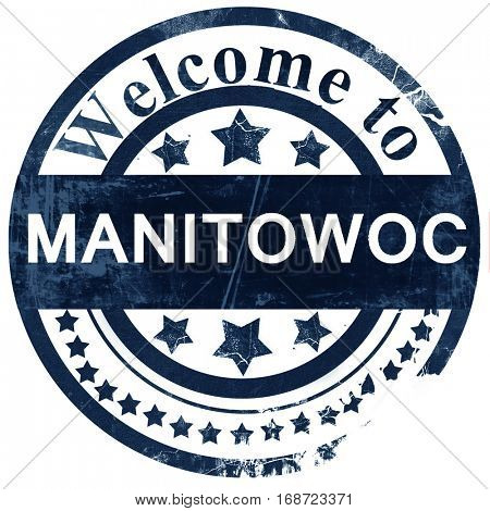 manitowoc stamp on white background