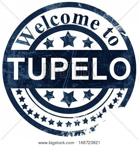 tupelo stamp on white background