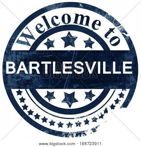bartlesville stamp on white background