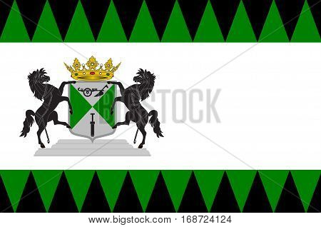 Flag of Emmen is a municipality and a town in the northeastern Netherlands