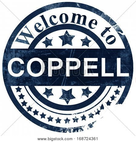 coppell stamp on white background