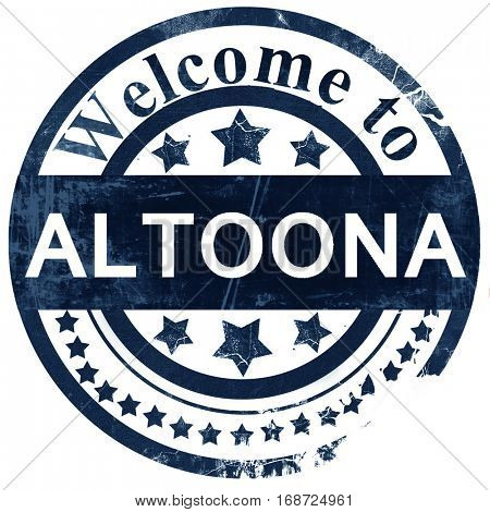 altoona stamp on white background