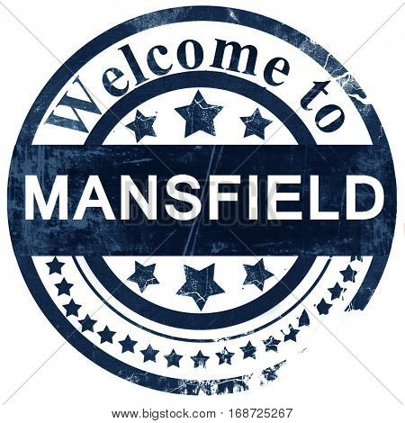 mansfield stamp on white background