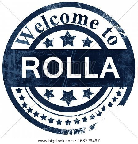 rolla stamp on white background