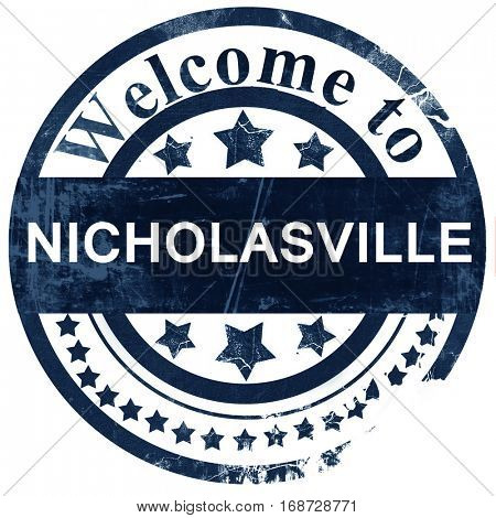 nicholasville stamp on white background