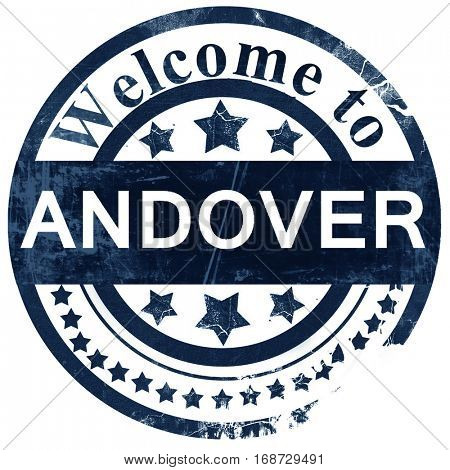 andover stamp on white background