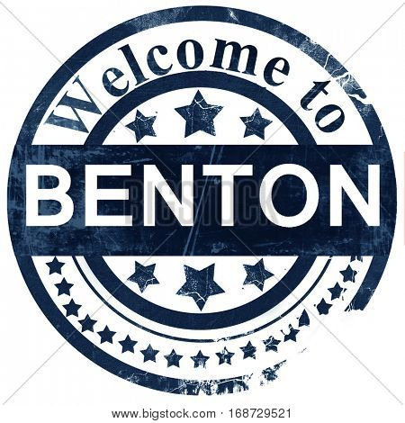 benton stamp on white background