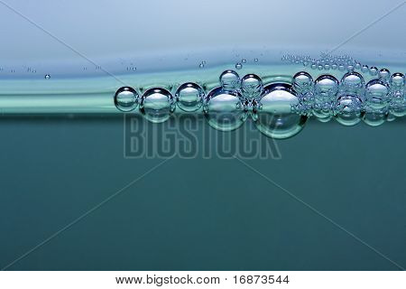 Bolle nel liquido - sfondo natura astratta